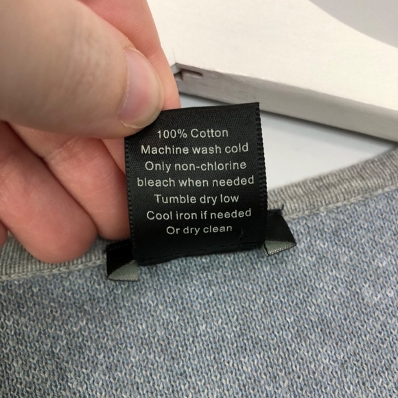 Ann Taylor Factory Cardigan Blue Gray Colorblock Size Small - Picture 7 of 12